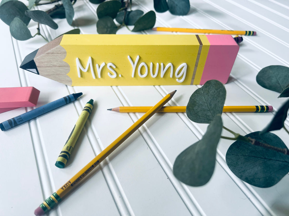 Pencil Desk Name