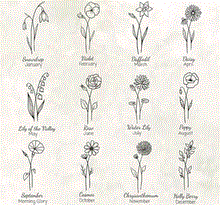 Load image into Gallery viewer, Birth Month Flower Necklace