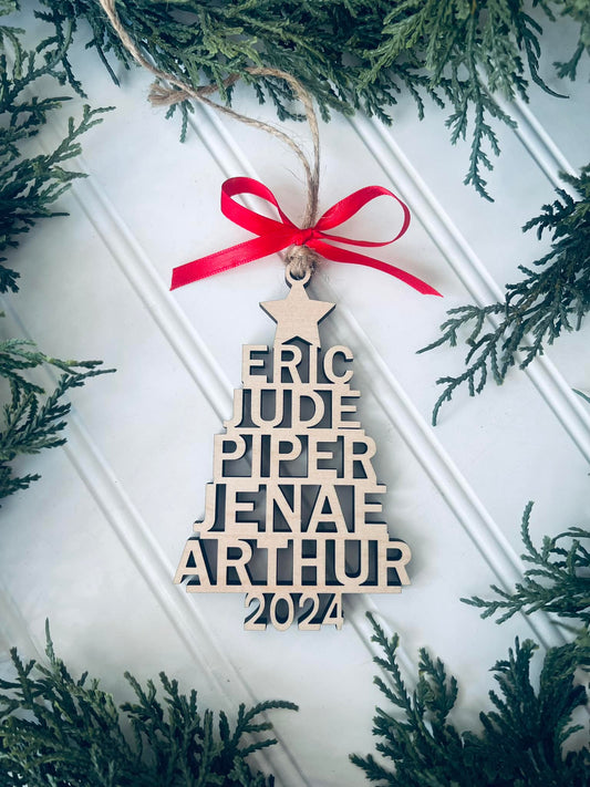 Tree Name Ornament