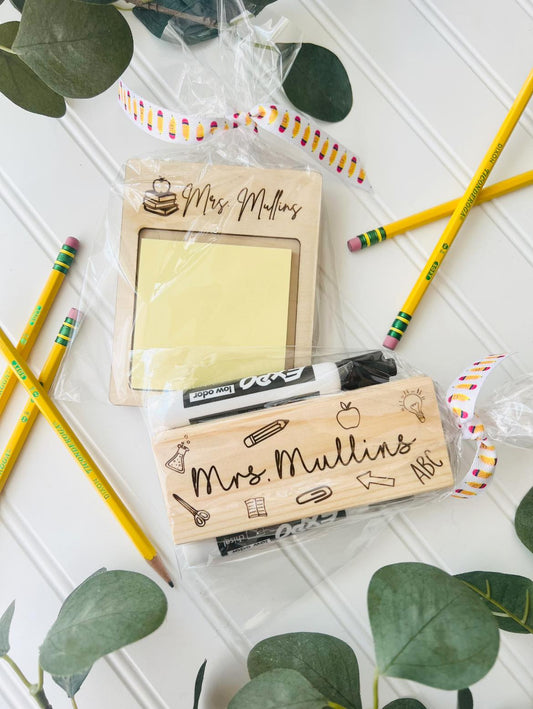 Teacher Eraser or Sticky Note Set