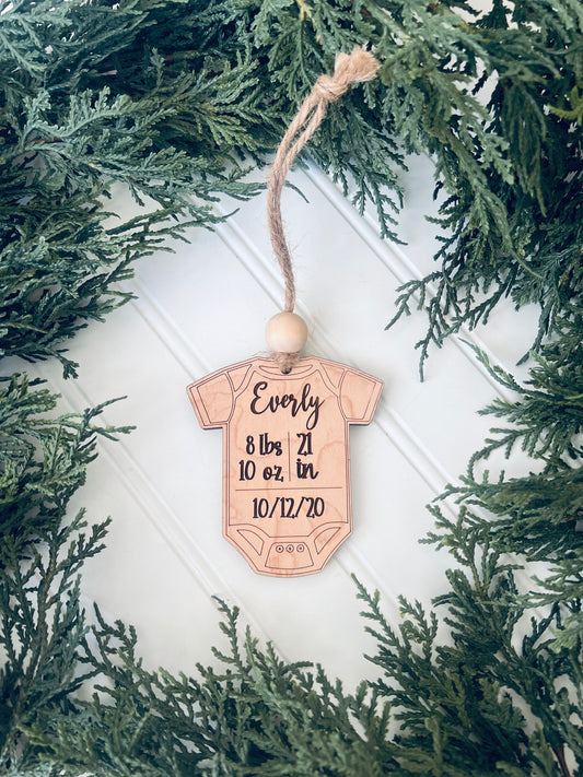 Baby Stats Ornament