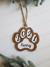 Load image into Gallery viewer, Dog Paw Ornament
