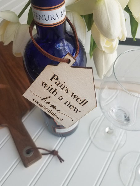 New Home Wine Tag