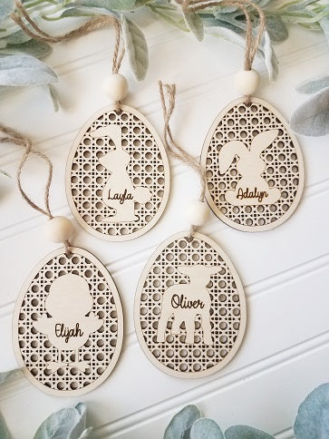 Rattan Easter Tag