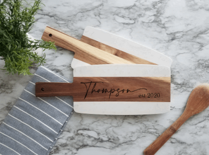 Acacia & Marble Charcuterie Board