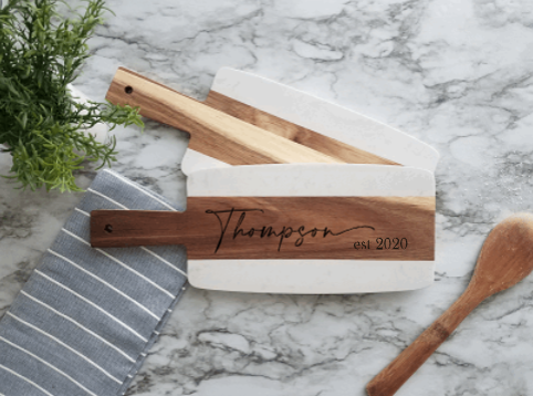 Acacia & Marble Charcuterie Board